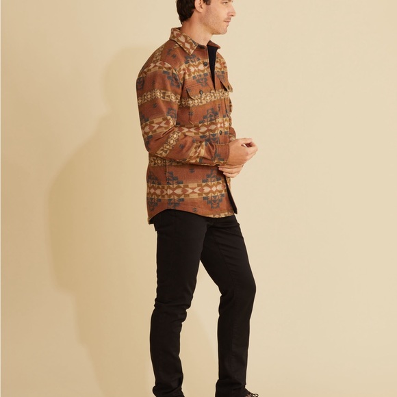 Pendleton CPO Jaquard Desert Dawn Quilted Mens Shirt jacket Large BNWOT - Picture 4 of 6